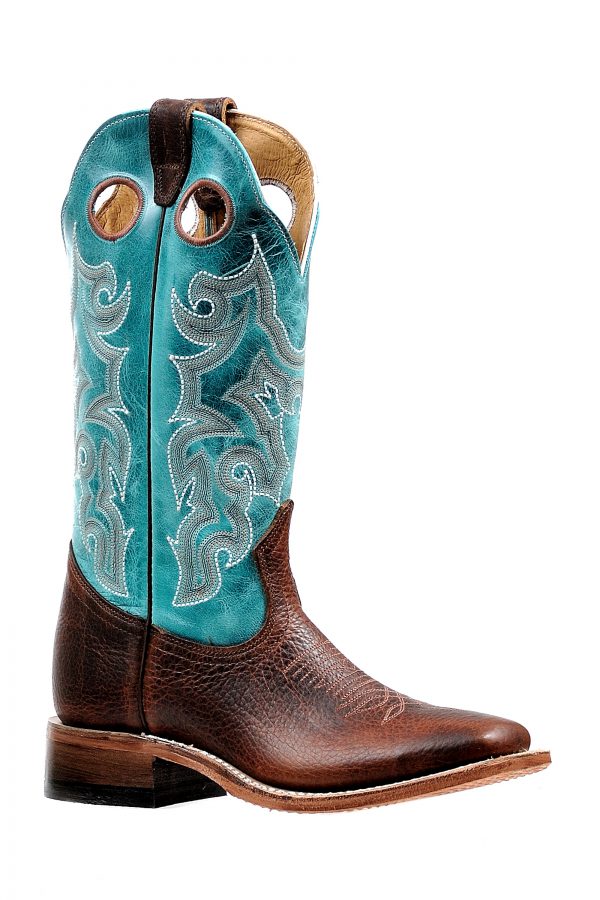 CL4748-8 Cowboy Boot Ladies Turq. and Brown