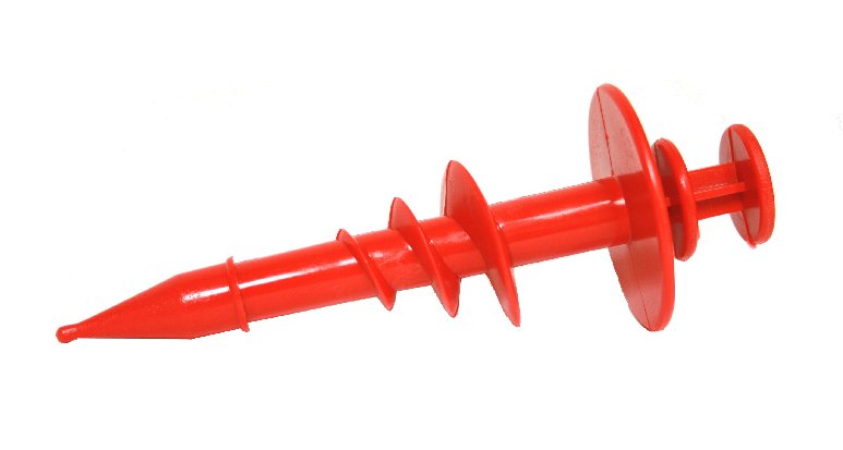AC100-040 Trocar-Screw In/Twist Red Plastic