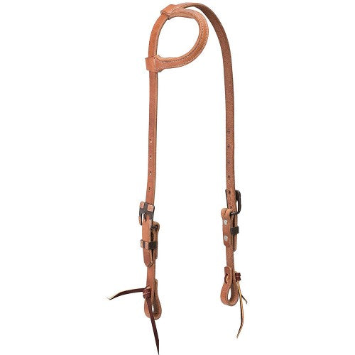 TK10-0691 Headstall Buff Brown Square SL/EAR