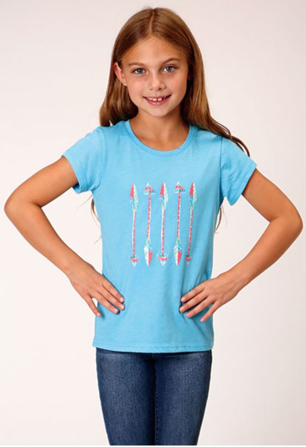 CL03-009-0513-4054 Girls Roper Poly Rayon Jersey S/S Shirt