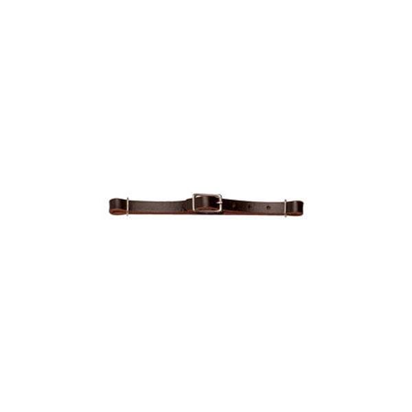TK30-1360 Chin/Curb Strap Flat Leather Rich Brown