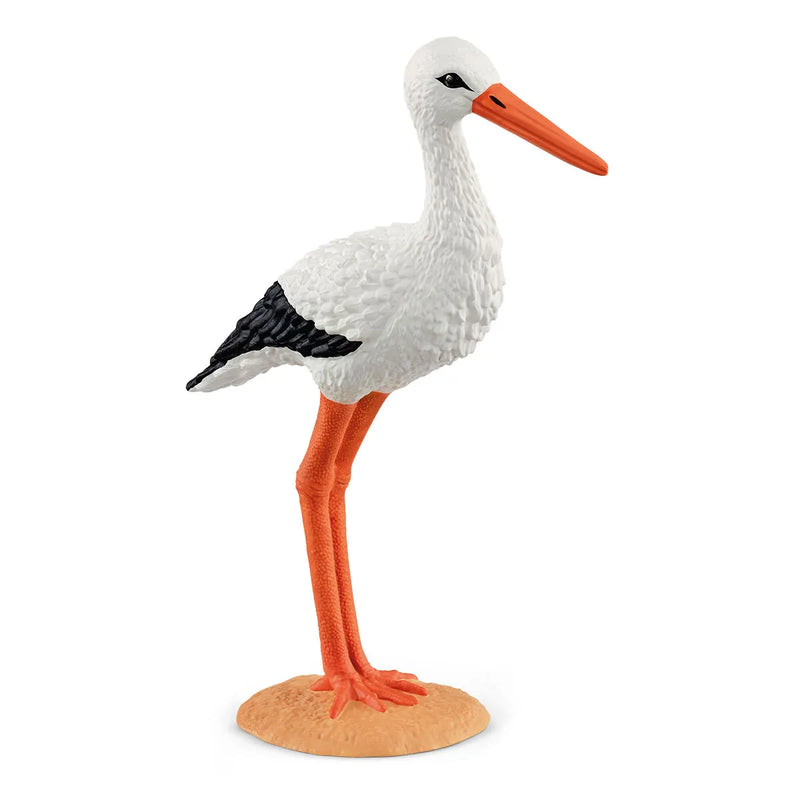BGSCHRED--Stork Toy-Schleich Animal M Red