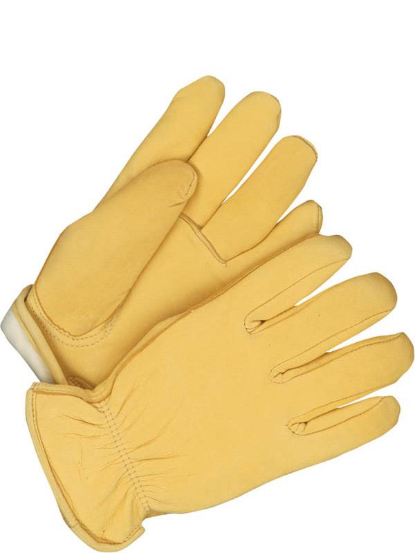 CL20-9-366-L-Tan Gloves-BDG Lined Deerskin Driver