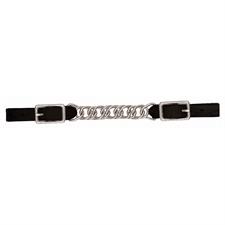TK30-1386 Chin/Curb Strap Single Twist Chain - Leather