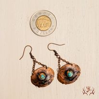 BGCJK20210163 Earrings - Copper- Barbwire Buckle