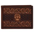 BG2095161W7 Wallet - Hooey - Bifold Brown W/Tooling