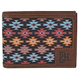 BG22228881W4 Wallet - Red Dirt Hat Co - Bifold South West Canvas Inlay