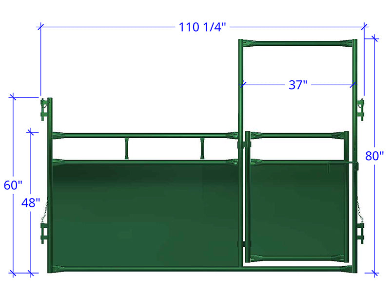 LE244 9'3'' x 4' Sheeted Gate Panel