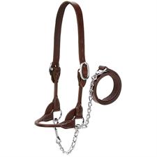 AC80400-30-01 Halter Leather Rounded Show Brn-XS (350-700)