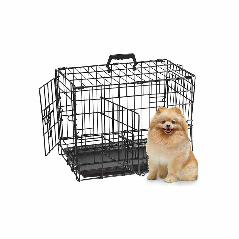 PSD962-42125 Dog Kennel Crate Wire 2 Door 42x27x30