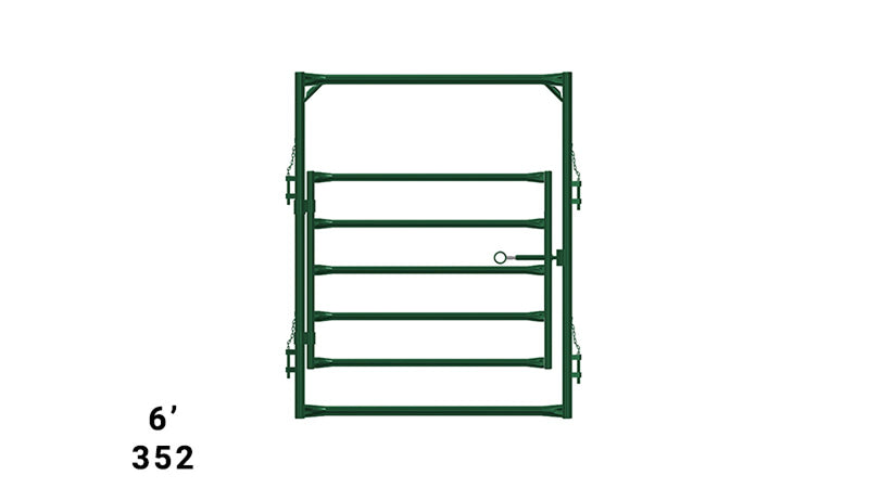 LE352 Corral F&G 6'w x 7'h x 5'h Gate