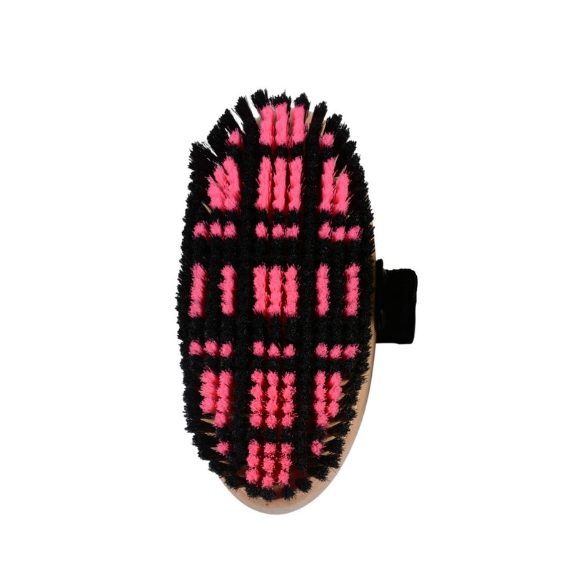 TK374470--Pink Brush Curry Plaid Wooden w/ strap