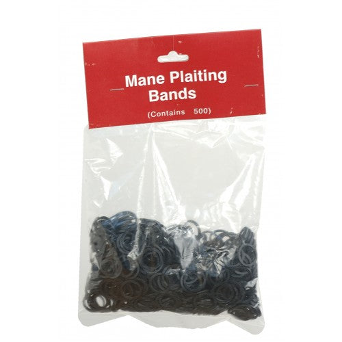 TK374480--Black Braiding Bands Rubber for Mane/Tail