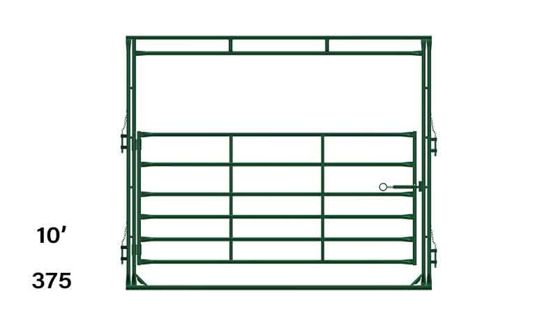 LE375 Corral F&G 10'w x 8'hx5'h Gate