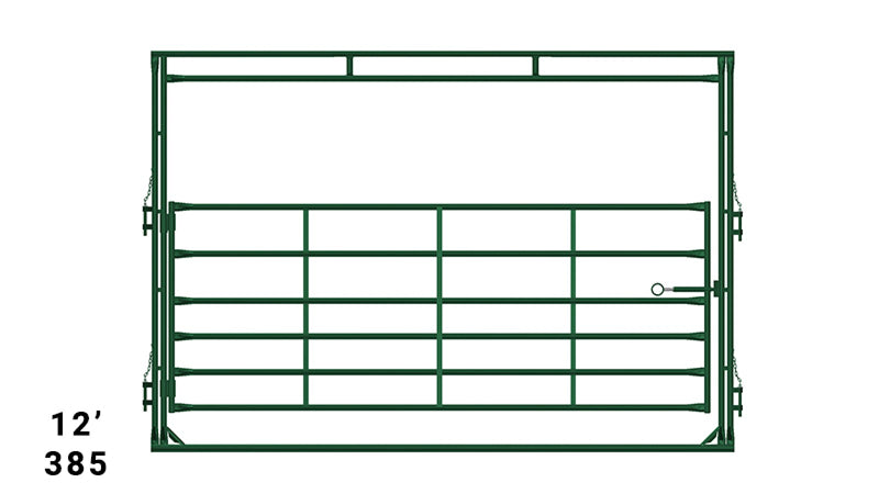 LE385 Corral F&G 12'w x 8'hx5'h Gate