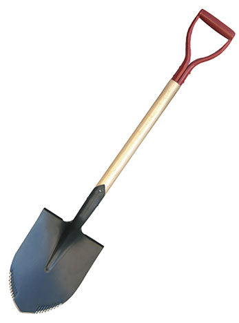 HG4275293 Shovel Round Point Spade D Handle/Saw Tooth
