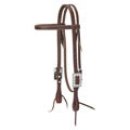 TK10-0593 Headstall Browband Scalloped Oiled