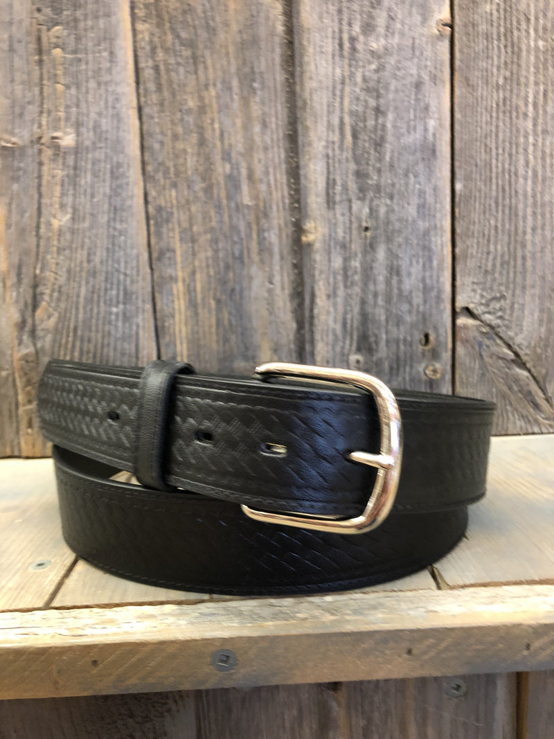 CLDB1551-36-Black Belt 1 1/2" Basket Stamp - Badger