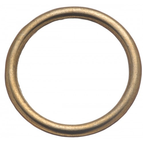 HG17343 Harness Ring 3/4" Welded Brass