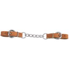 TK30-1345 Chin/Curb Strap Single Chain - Leather