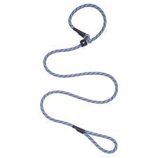 PS07-6105-6'-6'-Blu/PPL Dog Leash Slip Rope