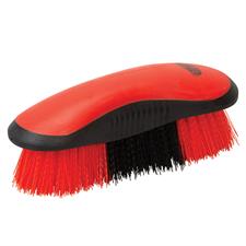TK65-2059--Red/Blk Brush Dandy Stiff Curved Plastic