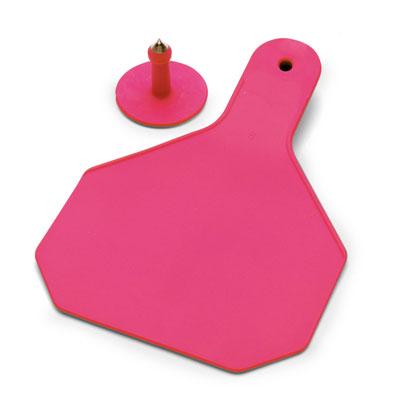 ACC-TAG--Lt Pink C-Tag Cow 2 pc 25's Y-Tex