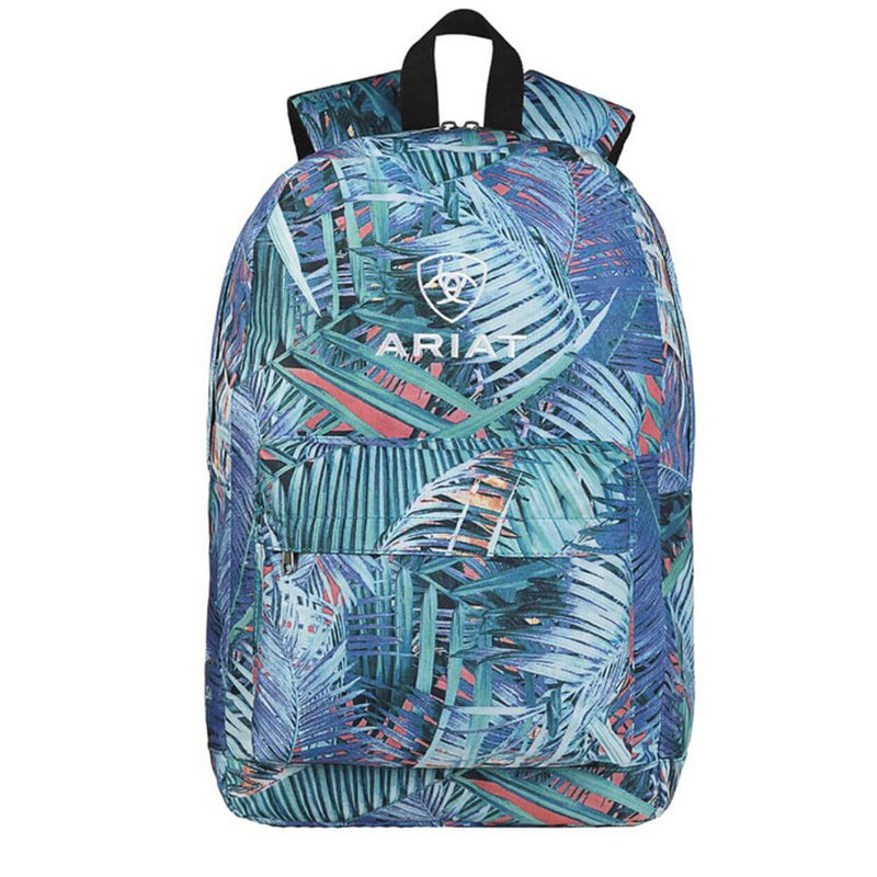 BGA46000927 Backpack Ariat Blue/Pink Palm Leaf Pattern