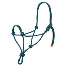 TK35-7799-R3-Blk/Blu Halter Rope Horse