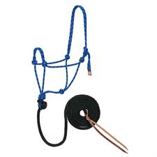 TK35-7800-Average-Bl/Bk/Wh Halter Diamond Braid Rope