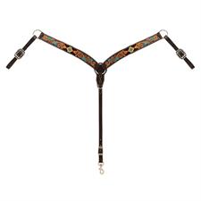 TK45100-01-30 Breastcollar Turquoise Cross Navajo Arrow Contoured