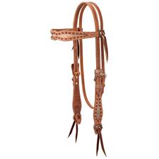 TK10020-01 Headstall Browband Copper Blossom
