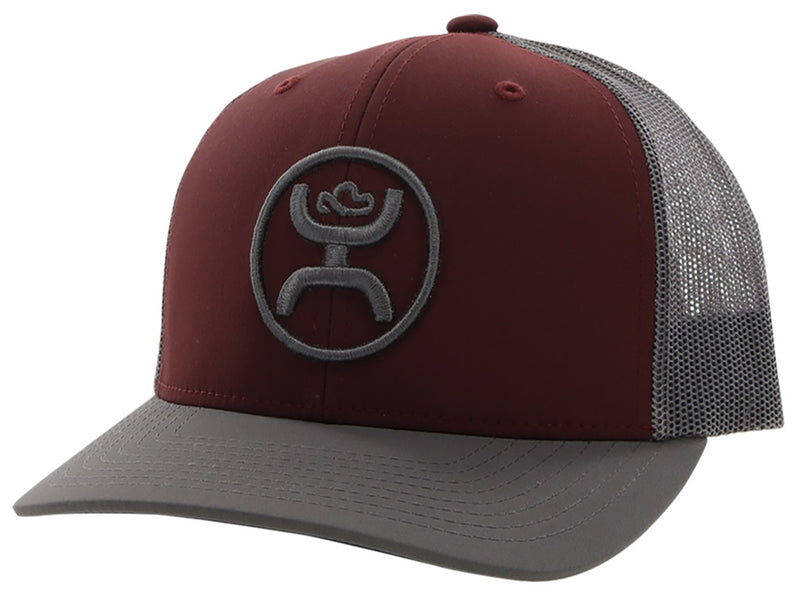 CL2209T Cap- Hooey "O Classic" OSFA Maroon/Grey