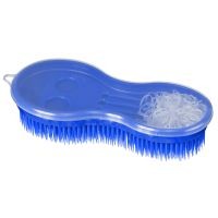 TK68-5675--Blue Brush Genie Brush w/Comb & Bands