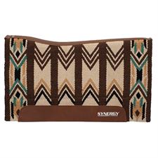 TK36001-6162-370-33X38-Tan/Gold Saddle Pad Synergy Contoured Performance