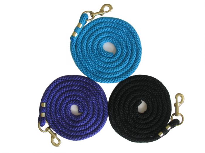 TK7002 Lead Poly Rope 10' w/ Brass Snap Ass't Colours