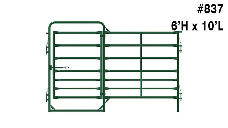 LE837 HD Panel 10' x 6' w 4' Gate