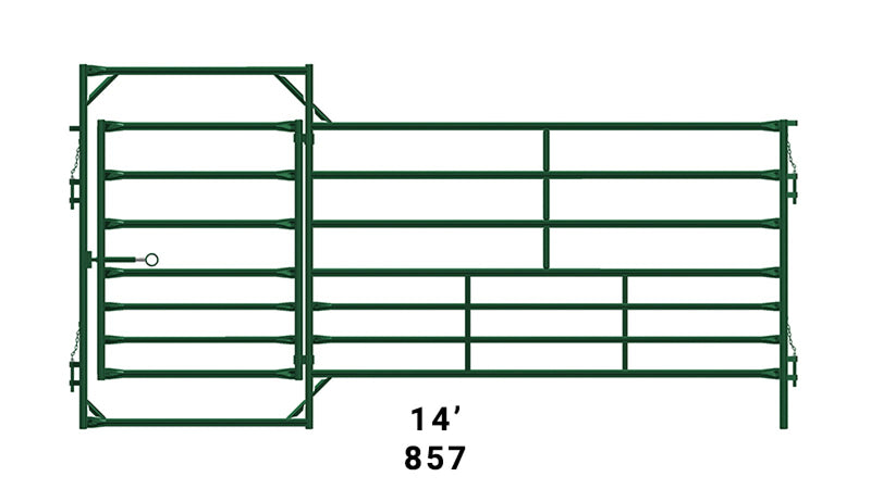 LE857 HD Panel 14' x 6' w 4' Gate