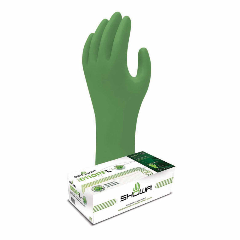 AC943-777 Nitrile Gloves - Disposable - Green - Medium