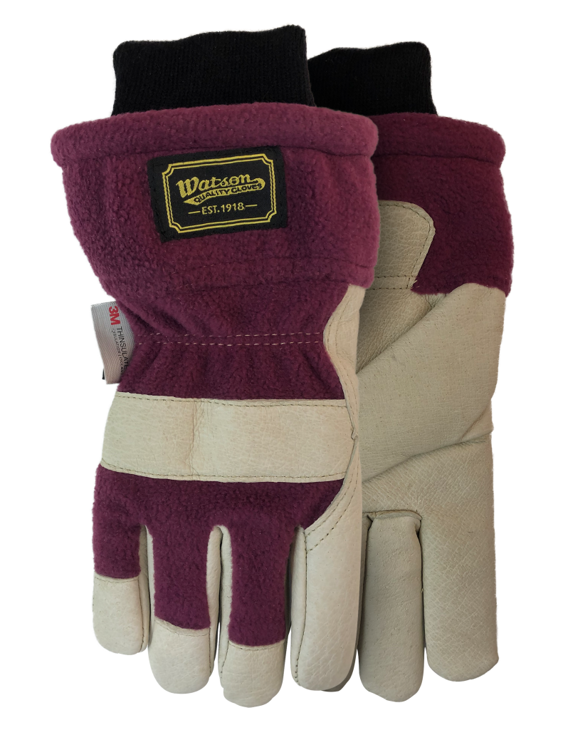 CL9913-L-Tan Purp Gloves Watson Ladies Gale Force