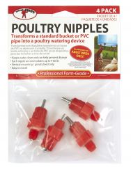 AC115-049 Poultry Nipples Waterer pkg 4