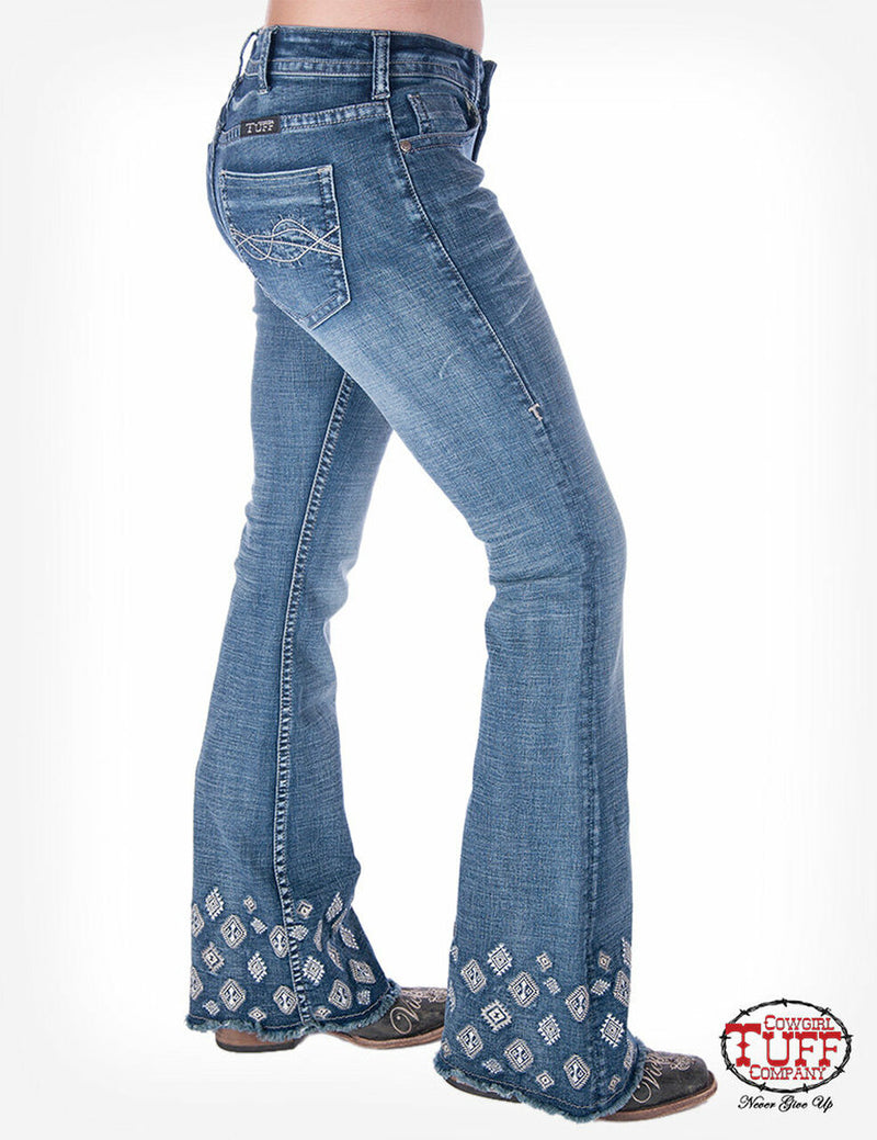 CLTUFF-JEXAZT-25-Regular Jeans Cowgirl Tuff Extreme Aztec Trouser