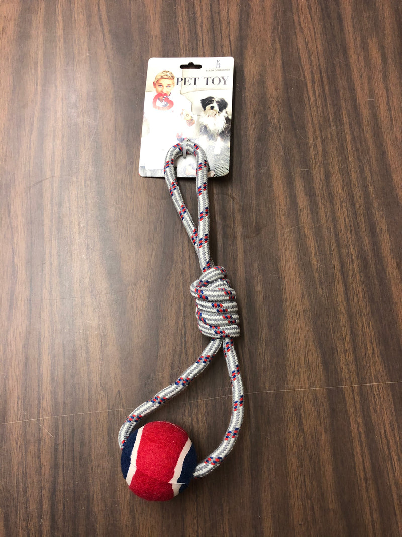 PSVP1028 Dog Toy ED Rope w/Tennis Ball