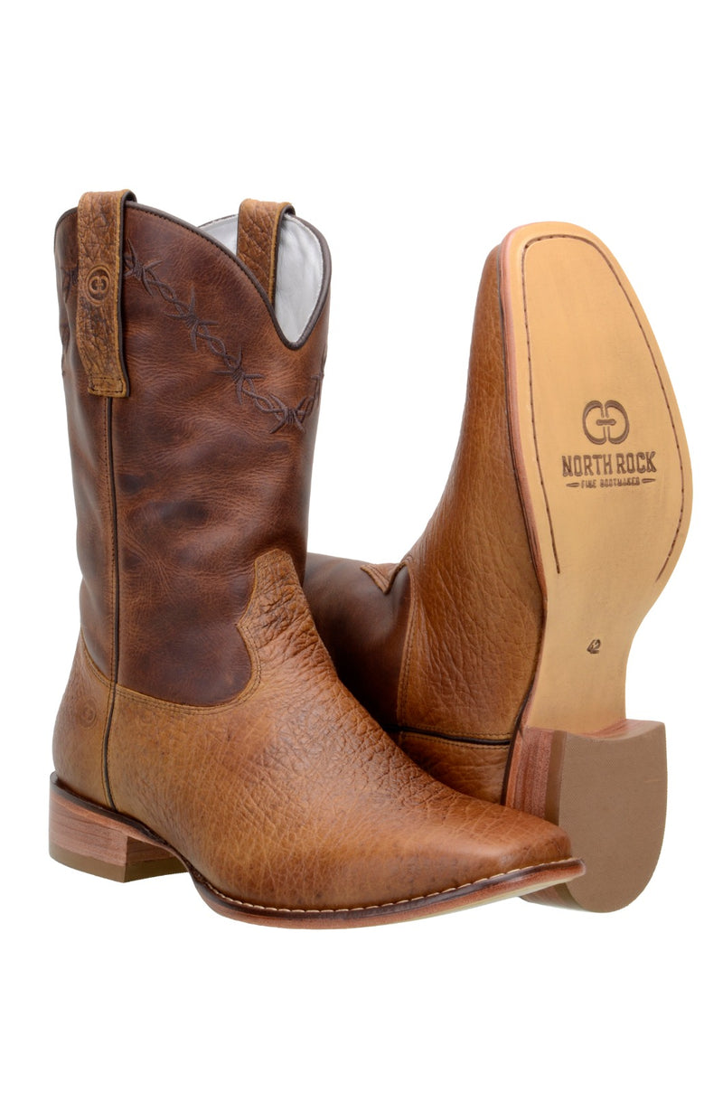 CL8002CASTOR Cowboy Boot Square Toe- Leather Sole