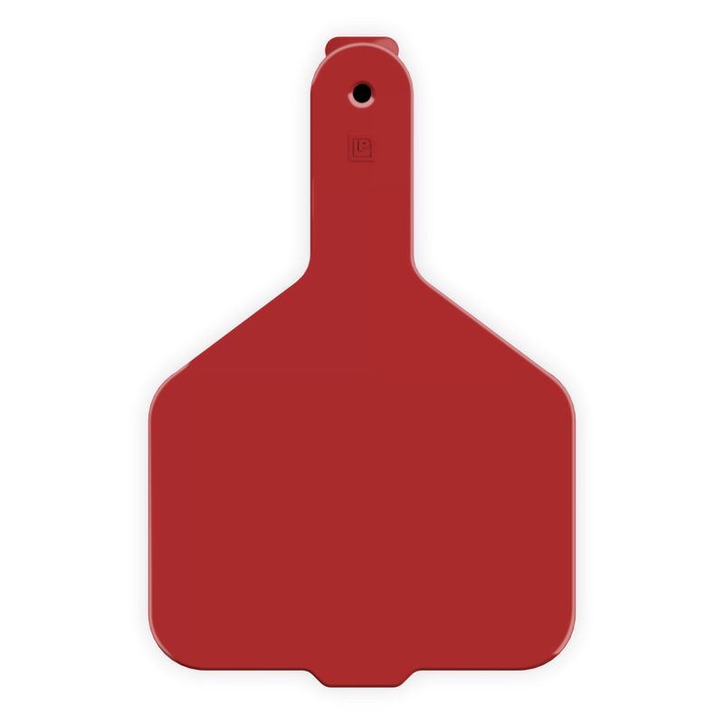ACCOW1-Wide Nk-Red LEADER 1 Piece Cow Tag 25's