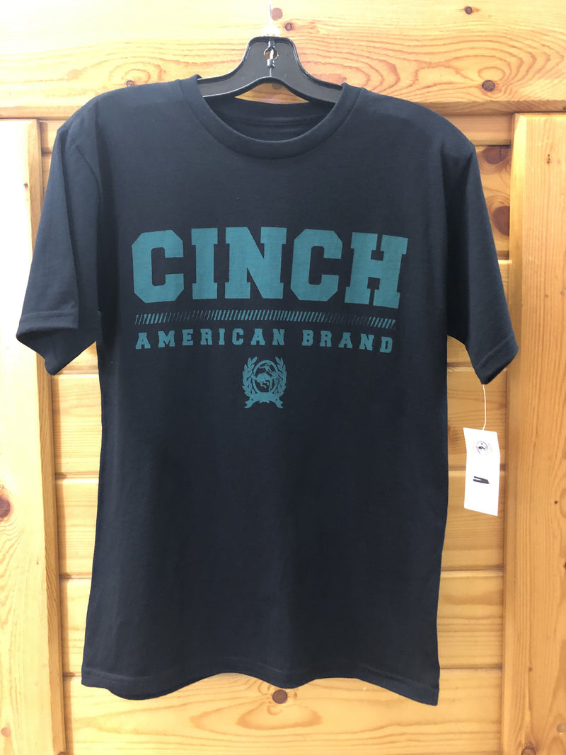 CLMTT1690448-XXL T-shirt Black w/green Cinch Logo