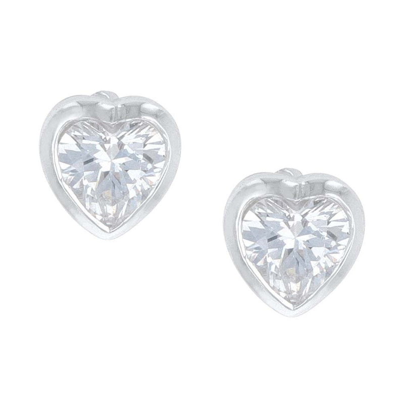 BGER4476 Earrings - Tiny Heart Crystal
