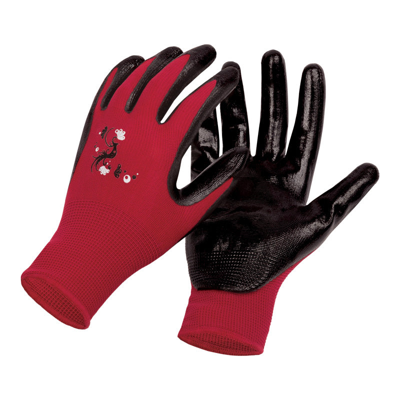 CLPF070-XL-Red/Blk P & F Gardening Glove Coated