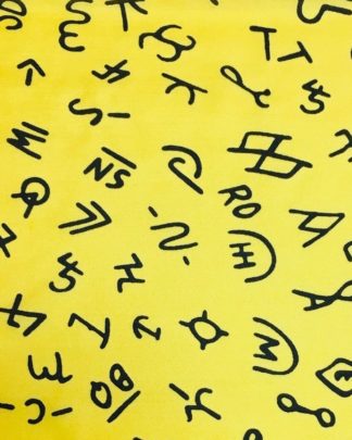 CLSCRFBRANDS--gold Scarf Silk Cowboy Brands