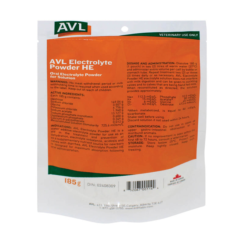 AC1021-010 Electrolyte Powder HE 185g AVL